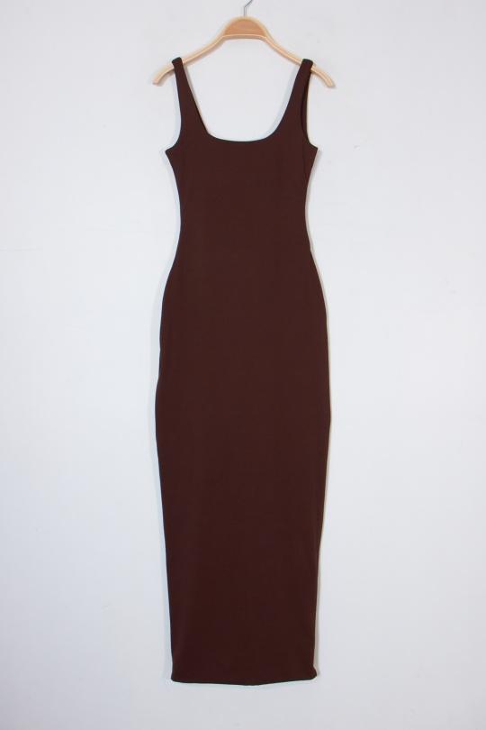 Robes longues Femme Beige Van Der Rock VD2088 Efashion Paris