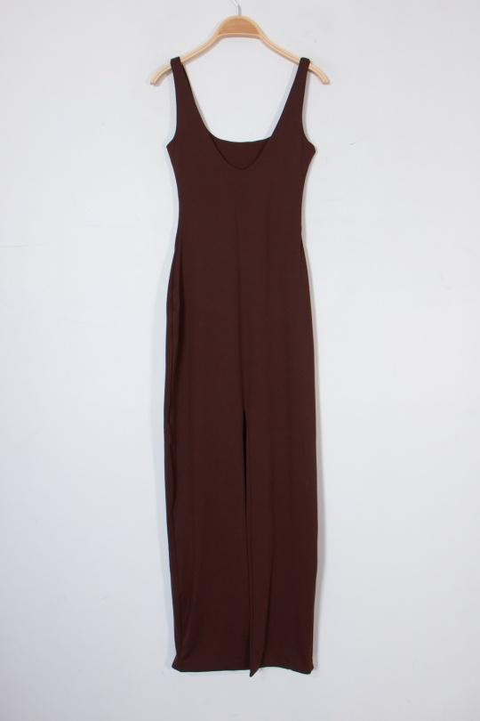 Robes longues Femme Beige Van Der Rock VD2088 Efashion Paris