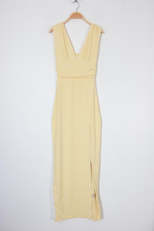 Robes longues Femme Beige Van Der Rock VD1998-C Efashion Paris