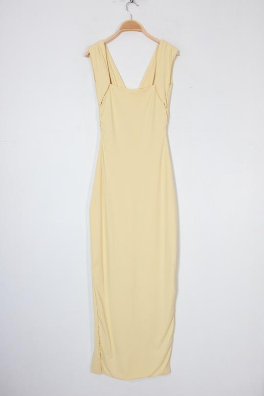 Robes longues Femme Beige Van Der Rock VD1998-C Efashion Paris