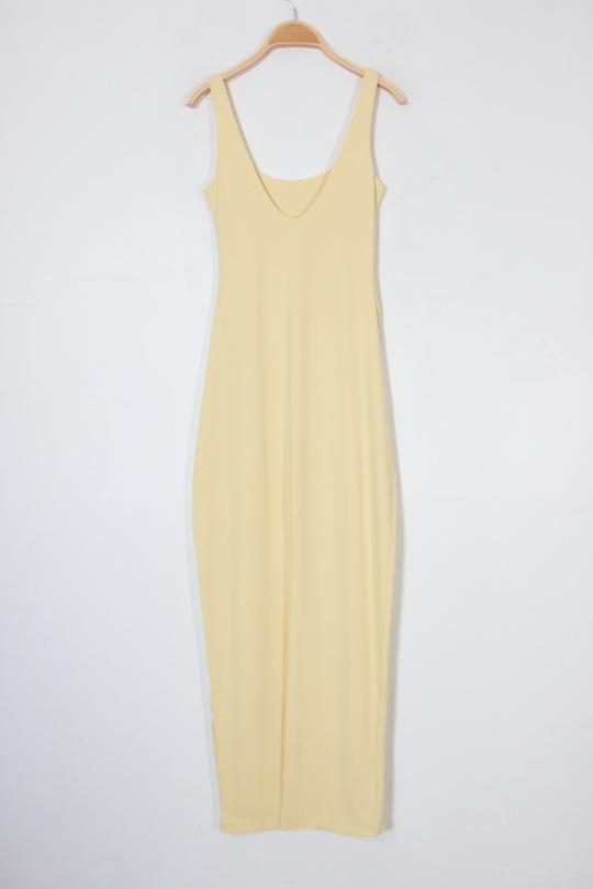 Robes longues Femme Beige Van Der Rock VD2088 Efashion Paris