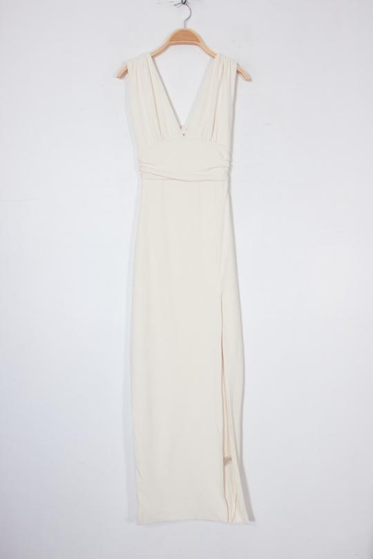 Robes longues Femme Beige Van Der Rock VD1998-C Efashion Paris