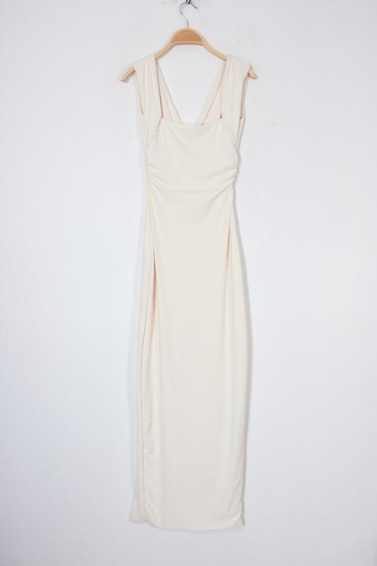 Robes longues Femme Beige Van Der Rock VD1998-C Efashion Paris