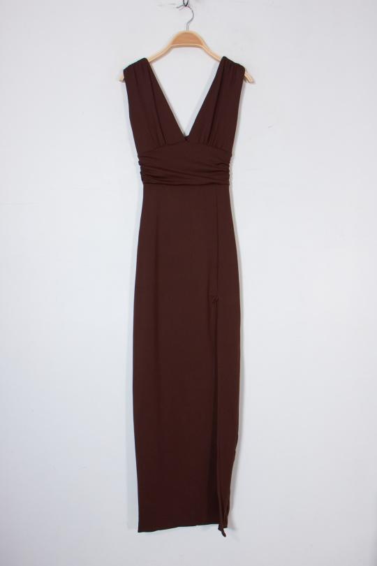 Robes longues Femme Beige Van Der Rock VD1998-C Efashion Paris