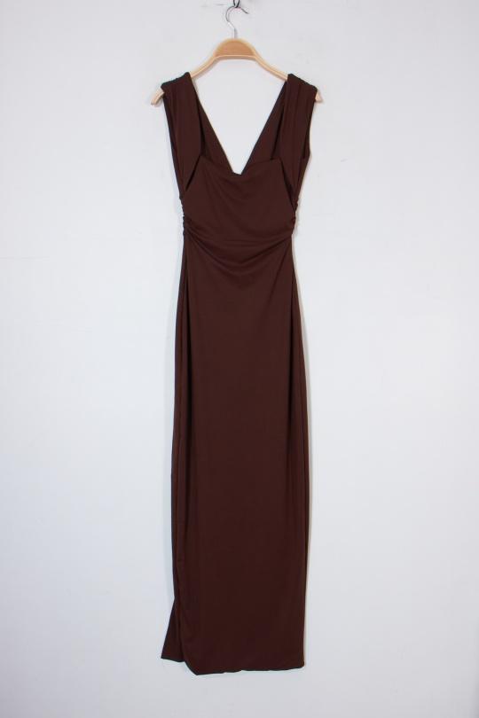 Robes longues Femme Beige Van Der Rock VD1998-C Efashion Paris