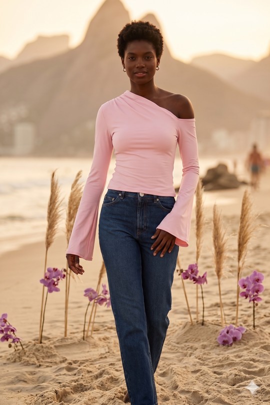 Tops Femme Rose Van Der Rock VD2234 Efashion Paris