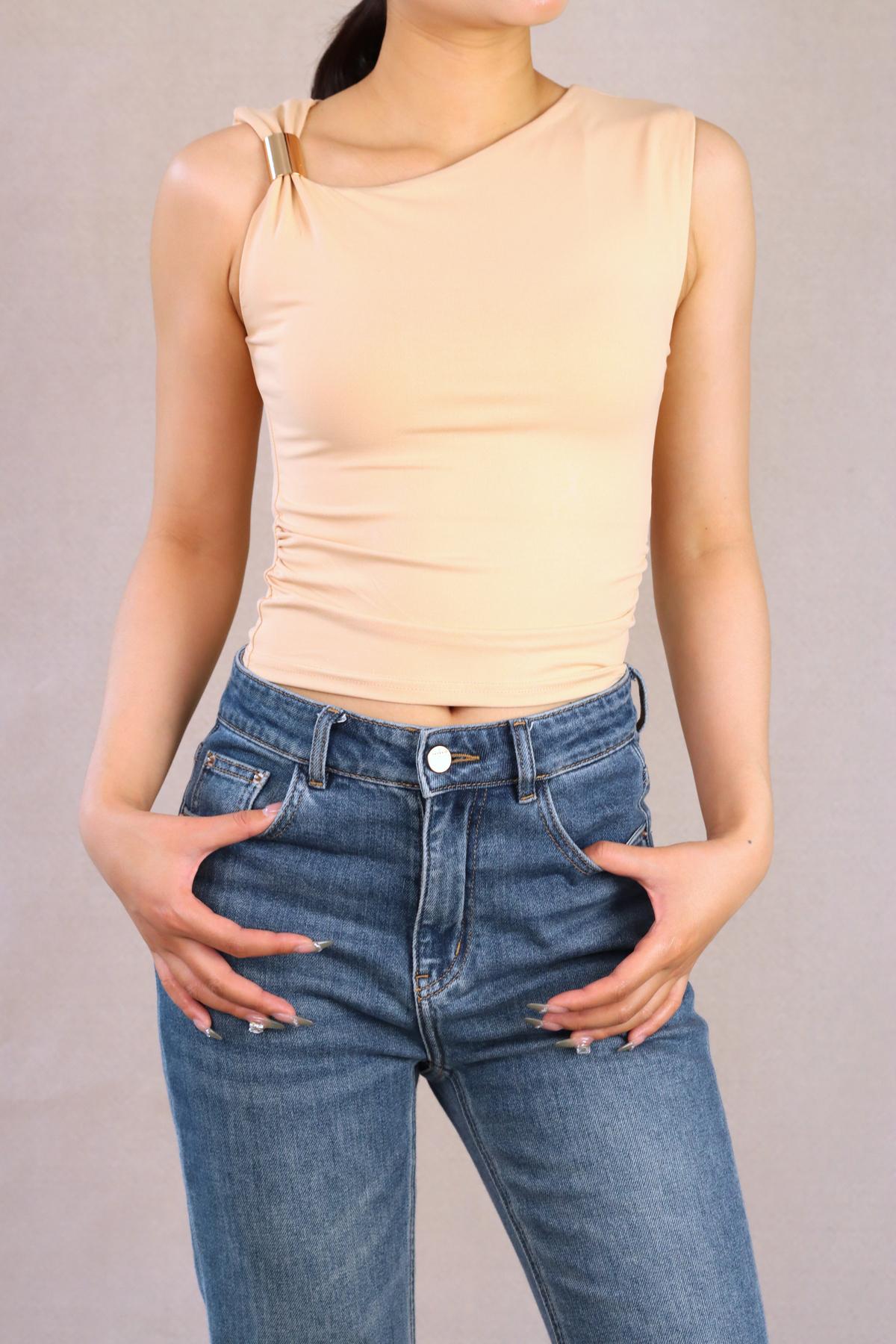 Tops Femme Beige Van Der Rock VD2547 #c Efashion Paris