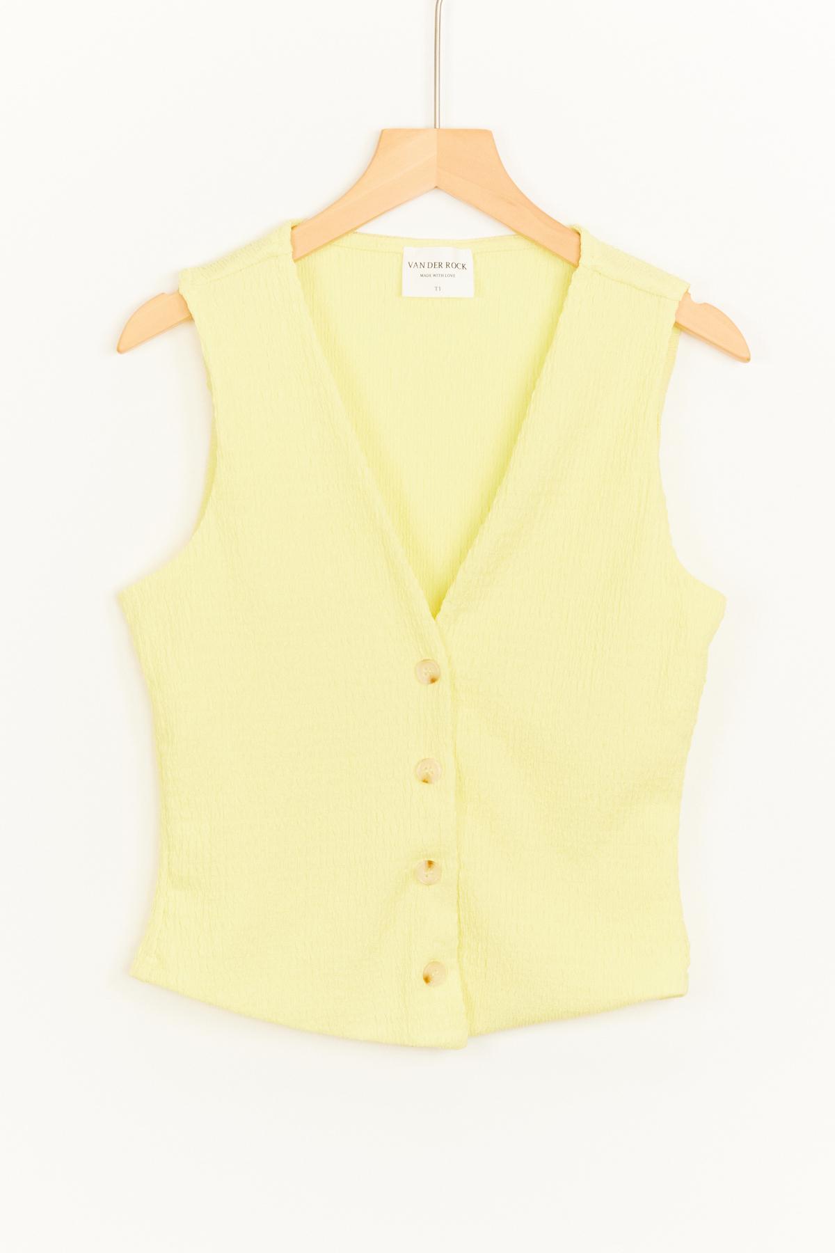 Gilets Femme Jaune Van Der Rock VD1902 #c Efashion Paris