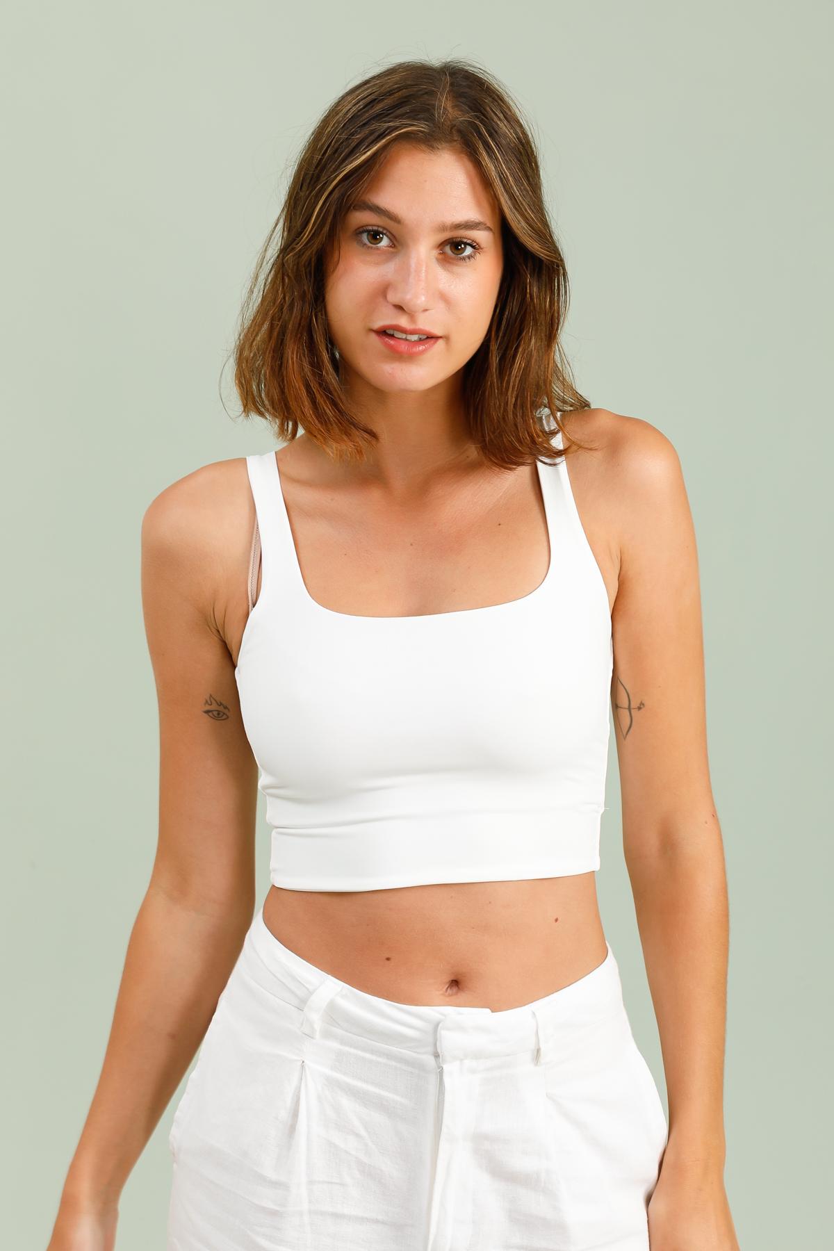 Camisetas sin mangas Mujer Cream Van Der Rock VD1944 #c Efashion Paris