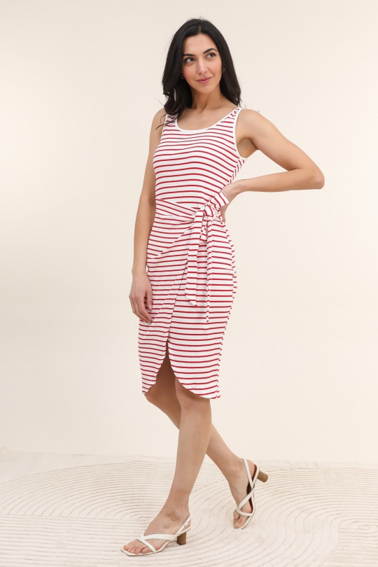 Midi dresses Women Mixed colors E.DIVA L503 Efashion Paris