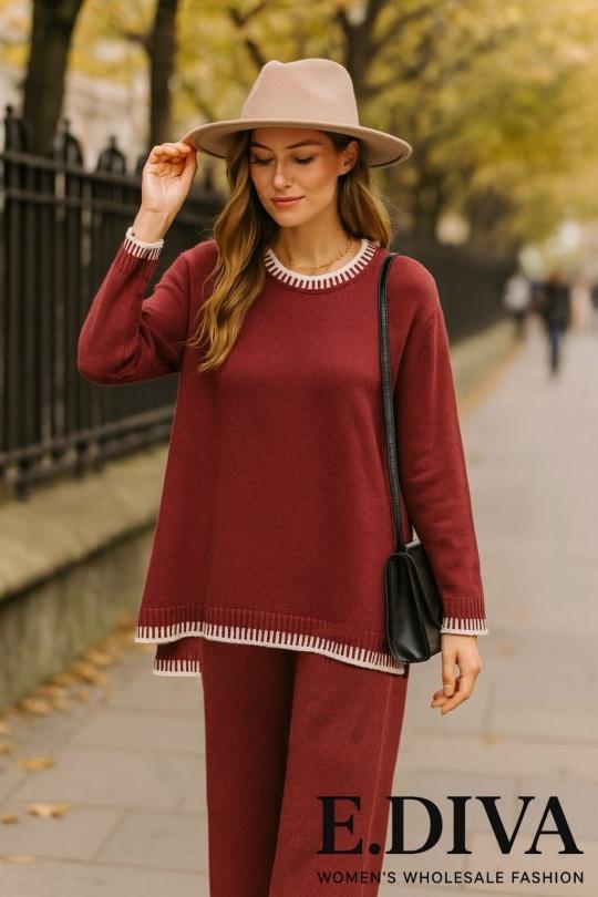 Ensembles Femme Couleurs mélangées E.DIVA CT-25109 Efashion Paris
