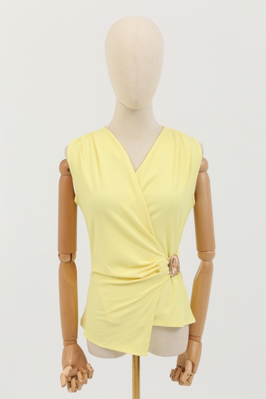 Tops Women Light yellow E.DIVA FR-429 Efashion Paris