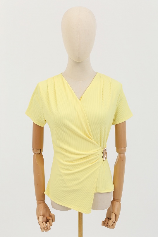 Tops Women Light yellow E.DIVA FR-432 Efashion Paris