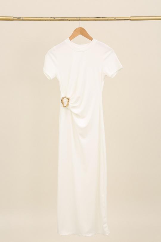 Robes longues Femme Rose E.DIVA FR426 Efashion Paris