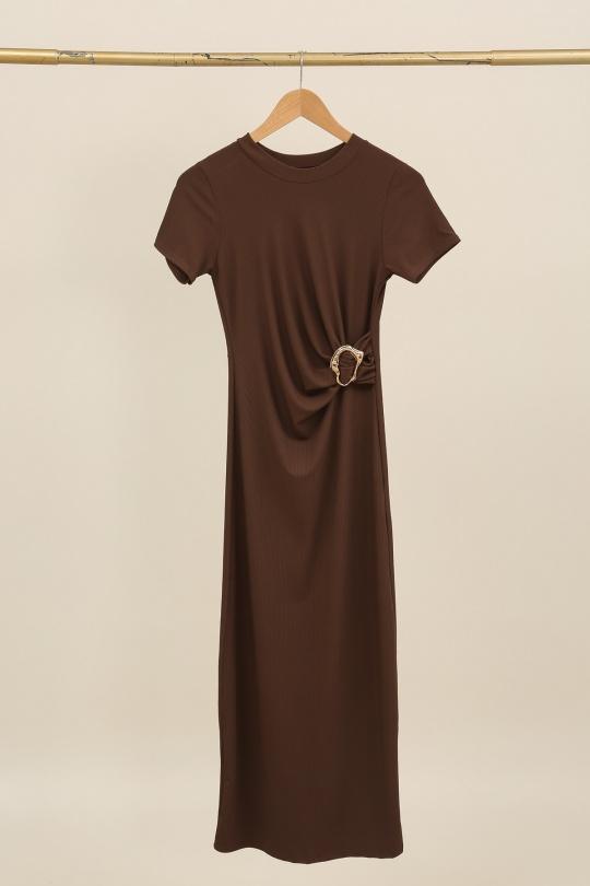 Robes longues Femme Rose E.DIVA FR426 Efashion Paris