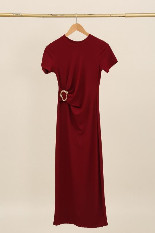 Robes longues Femme Rose E.DIVA FR426 Efashion Paris