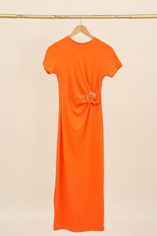 Robes longues Femme Rose E.DIVA FR426 Efashion Paris