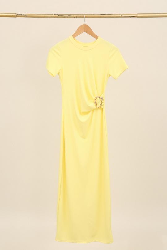 Robes longues Femme Rose E.DIVA FR426 Efashion Paris