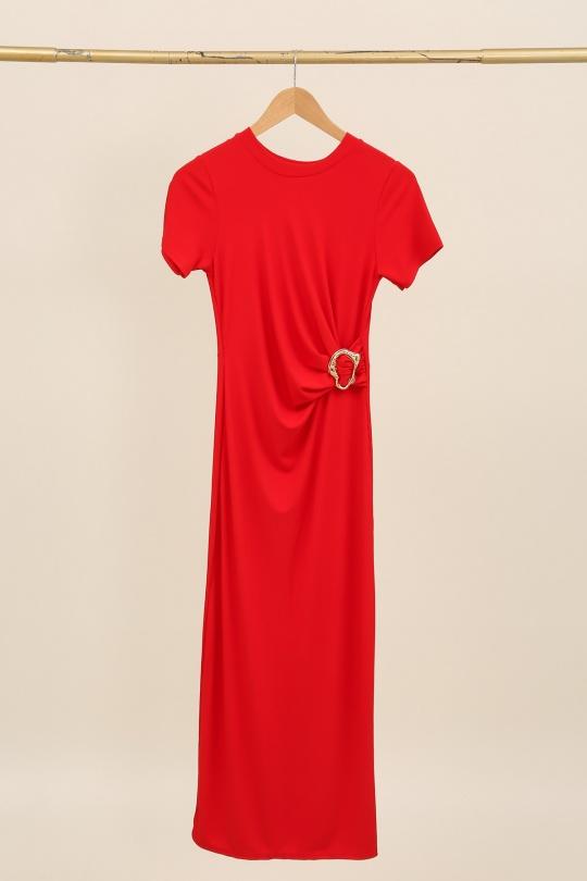 Robes longues Femme Rose E.DIVA FR426 Efashion Paris