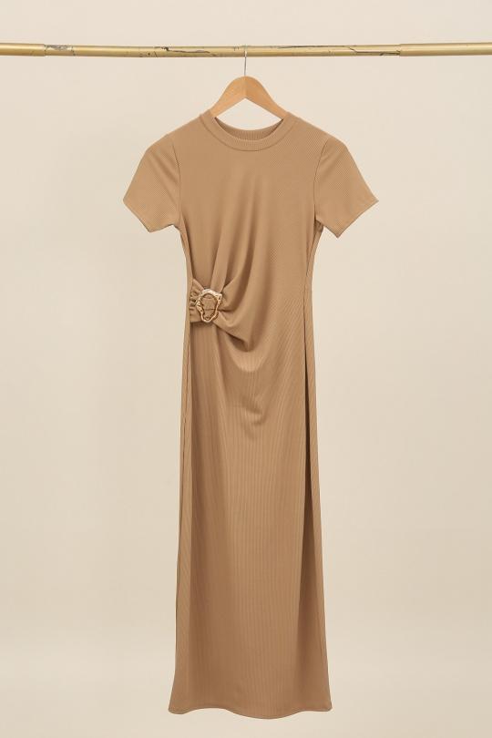 Robes longues Femme Rose E.DIVA FR426 Efashion Paris