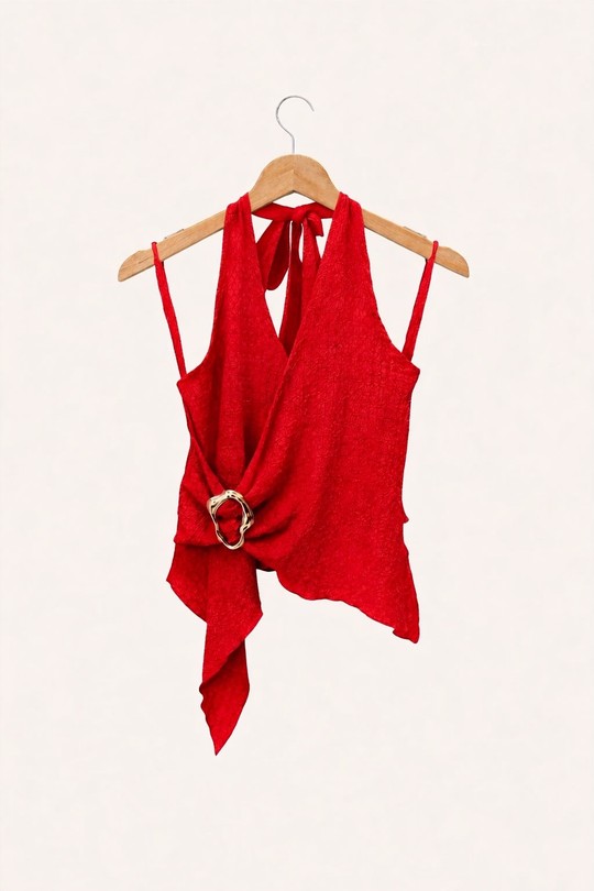 Tops Women Red E.DIVA FR442 Efashion Paris