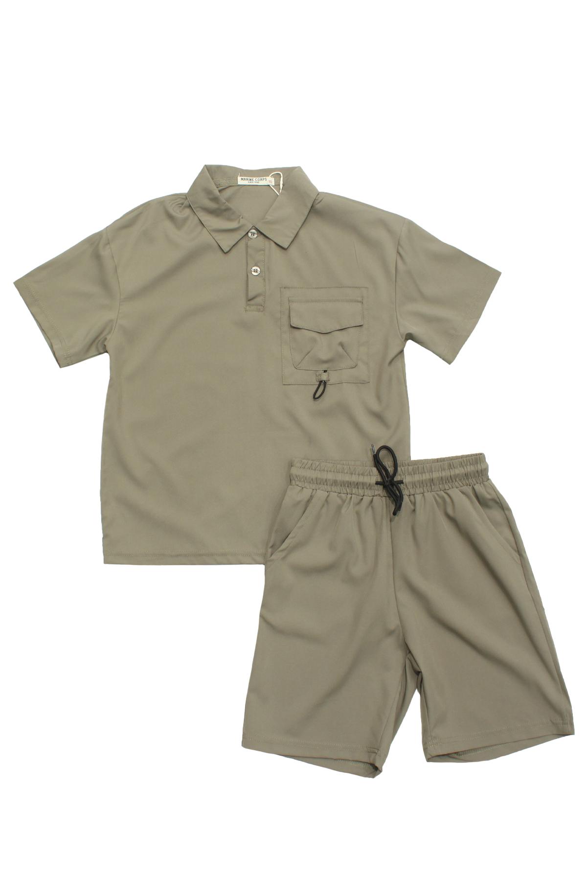 Sets Kid & Babies Taupe MC UNITED F-976 #c Efashion Paris