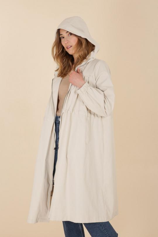 Manteaux Femme Ecru NANA LOVE 3977 Efashion Paris