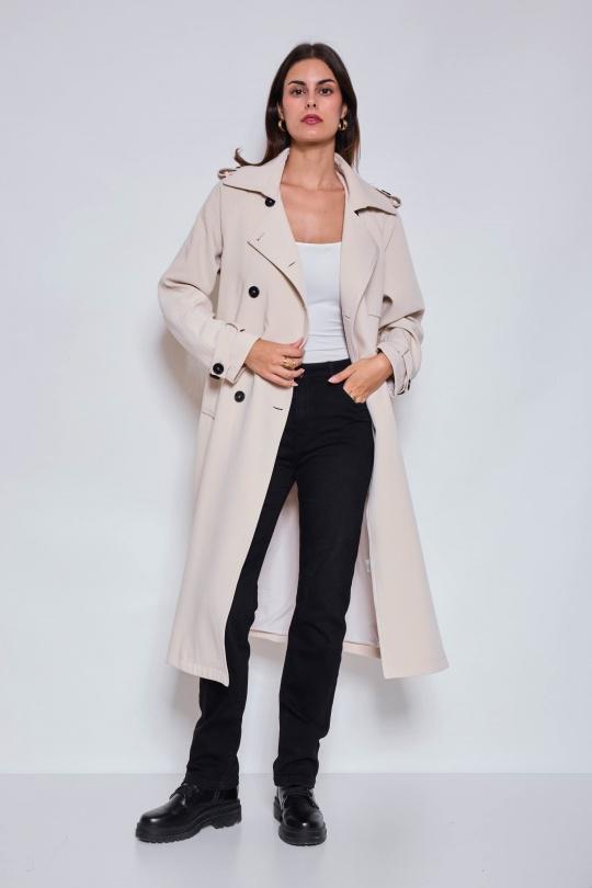 Trench coats Women Black NANA LOVE 3073 Efashion Paris