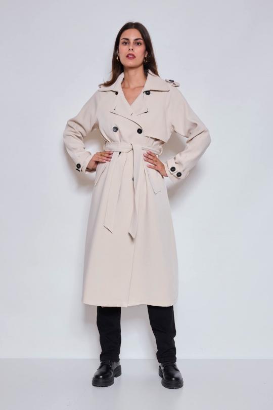Trench coats Women Black NANA LOVE 3073 Efashion Paris