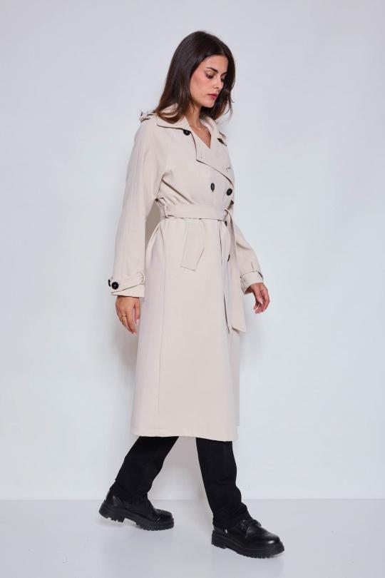 Trench coats Women Black NANA LOVE 3073 Efashion Paris