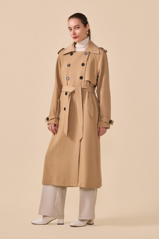 Trench coats Women Black NANA LOVE 3073 Efashion Paris