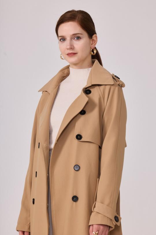Trench coats Women Black NANA LOVE 3073 Efashion Paris