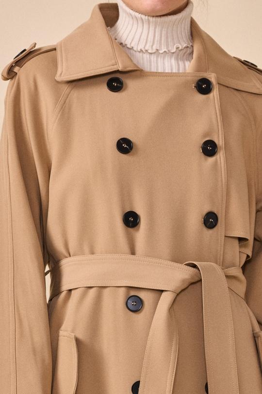 Trench coats Women Black NANA LOVE 3073 Efashion Paris