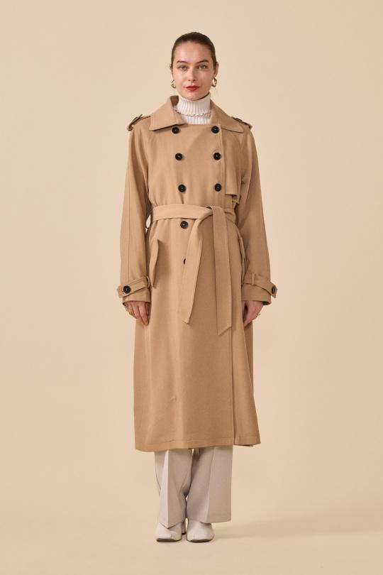 Trench coats Women Black NANA LOVE 3073 Efashion Paris