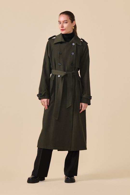 Trench coats Women Black NANA LOVE 3073 Efashion Paris