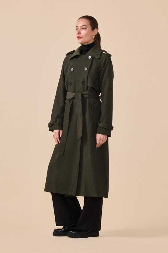 Trench coats Women Black NANA LOVE 3073 Efashion Paris