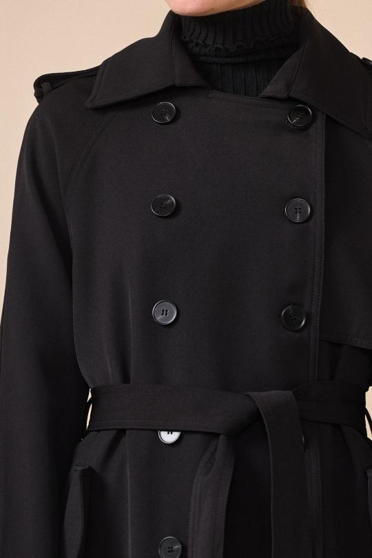 Trench coats Women Black NANA LOVE 3073 Efashion Paris