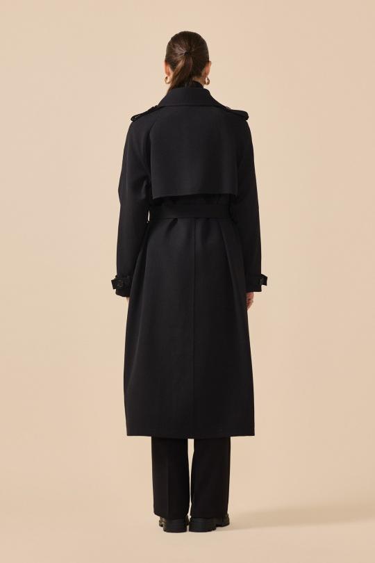 Trench coats Women Black NANA LOVE 3073 Efashion Paris