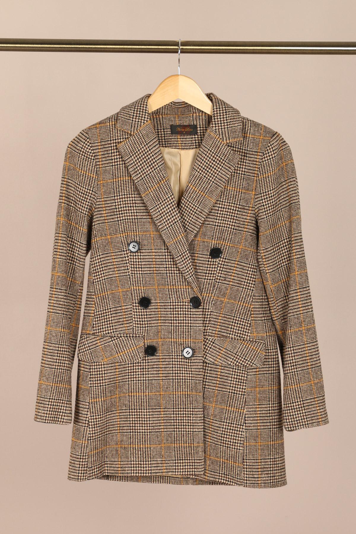 Vestes  Femme Taupe NANA LOVE 2048C #c Efashion Paris
