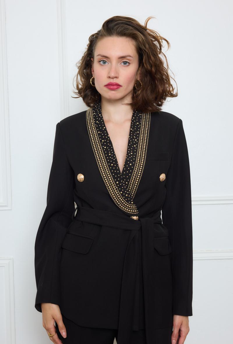 Chaquetas Mujer Black NANA LOVE 1856 #c Efashion Paris