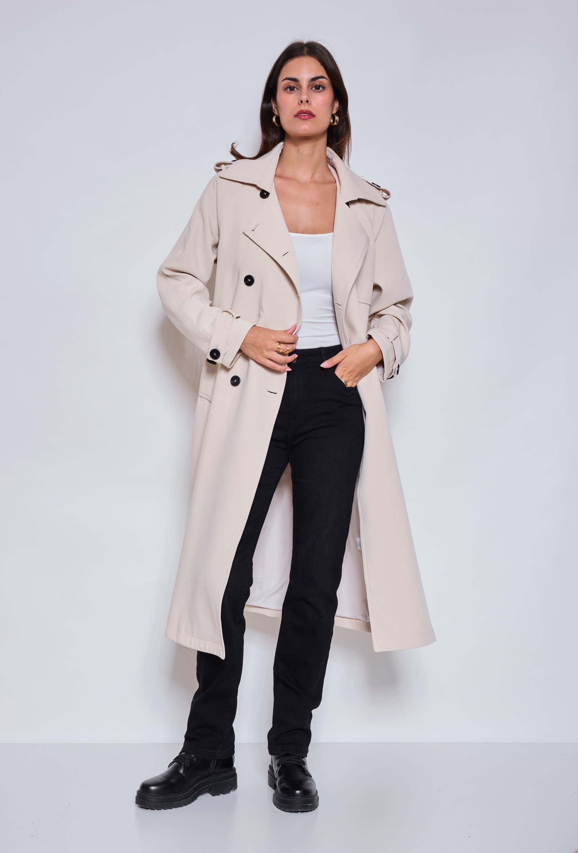 Trench coats Women Black NANA LOVE 3073 #c Efashion Paris