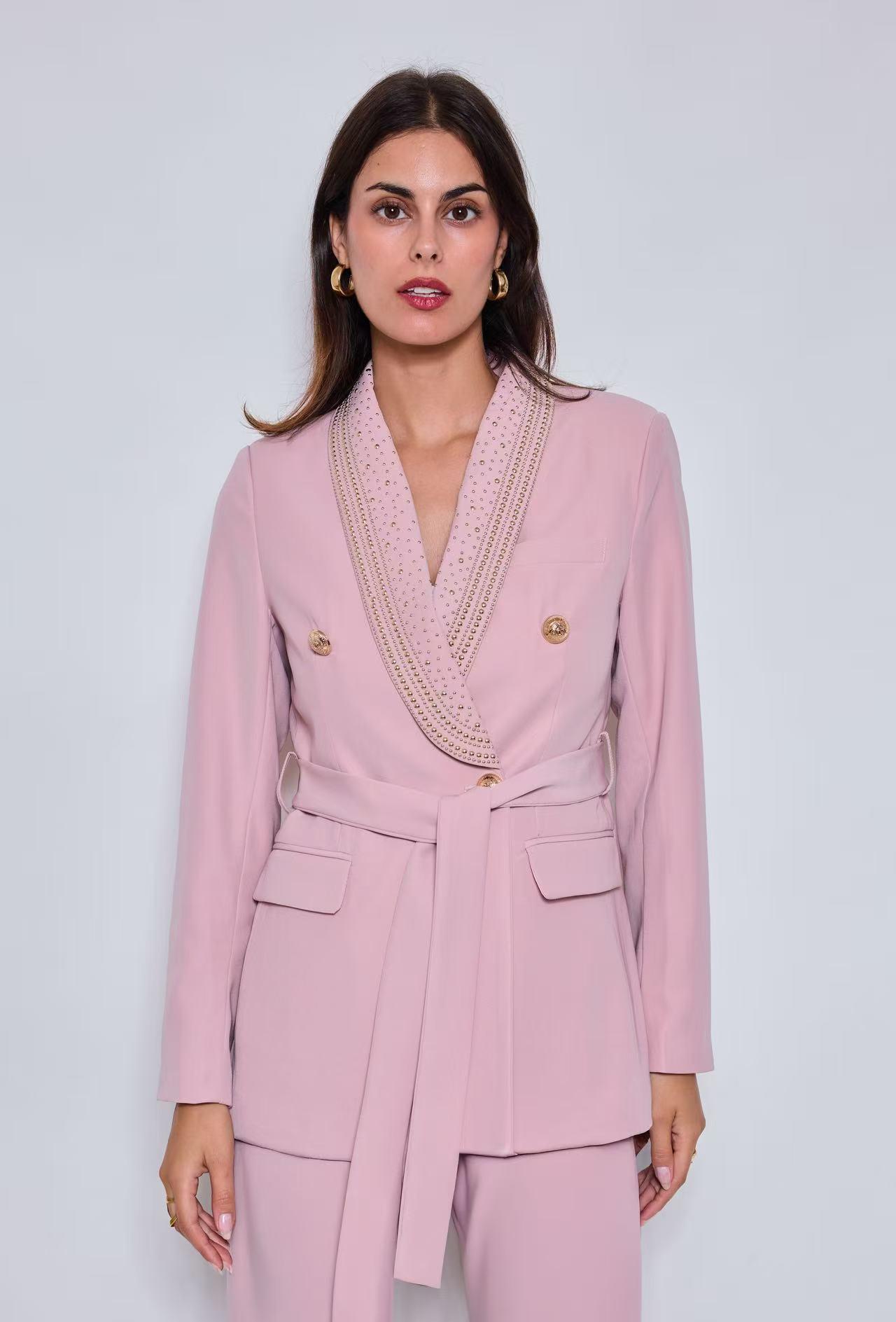 Chaquetas Mujer Pink NANA LOVE 1856 #c Efashion Paris