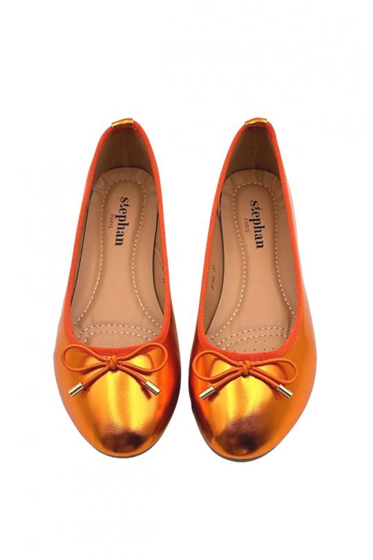 Ballet pumps Shoes Orange STEPHAN H-49 Efashion Paris