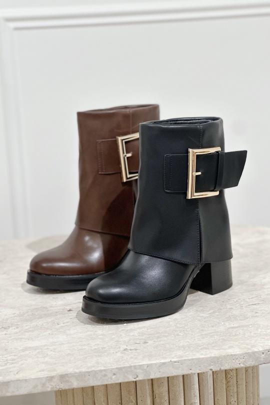 Bottes Chaussures Noir STEPHAN C-347 Efashion Paris