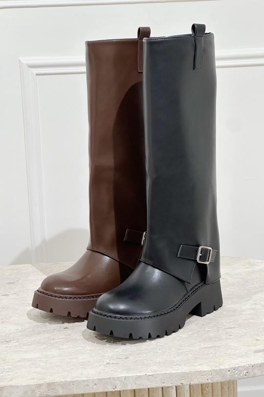 Bottes Chaussures Marron STEPHAN C-359 Efashion Paris