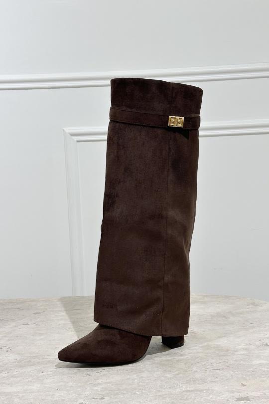 Bottes Chaussures Marron STEPHAN LQ-136 Efashion Paris