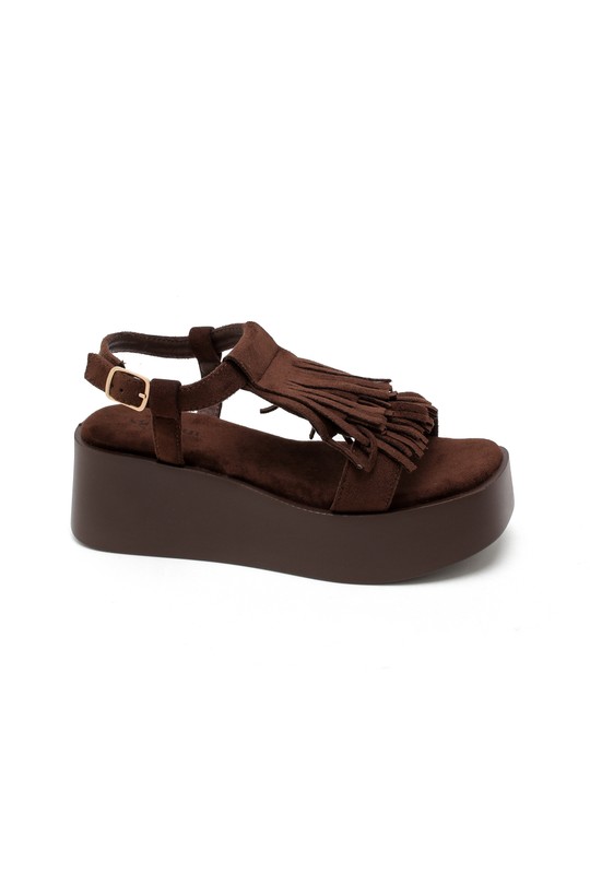 De cuña Zapatos Brown STEPHAN MM-22 Efashion Paris