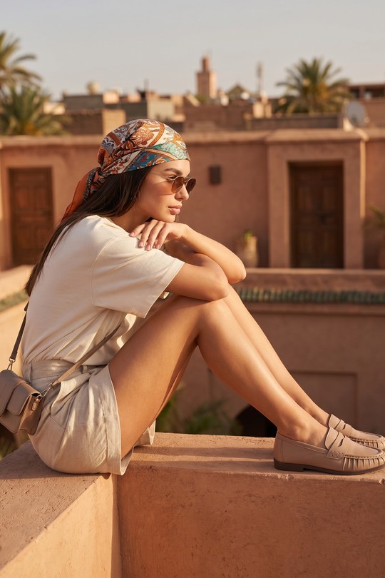 Mocassins Chaussures Beige STEPHAN QQ-272 Efashion Paris