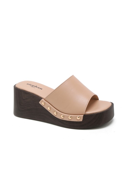 De cuña Zapatos Beige STEPHAN 78-200 Efashion Paris