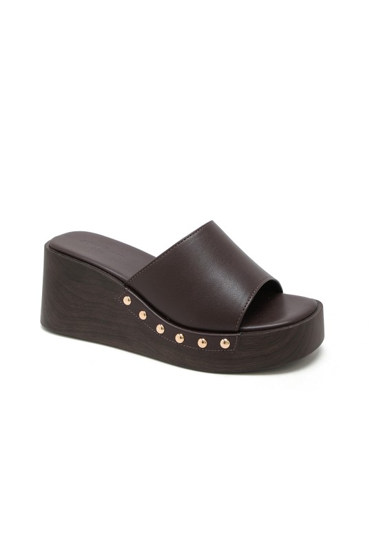 De cuña Zapatos Beige STEPHAN 78-200 Efashion Paris